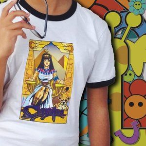 Cleopatra Ringer Tee. New.